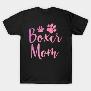 Boxer Mom, Cute Boxer Lover Dog Owner T-Shirt